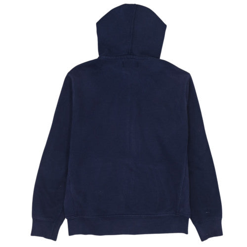 Ralph Lauren Men's Blue Full Zip Hoodie Size M Logo Cotton Blend