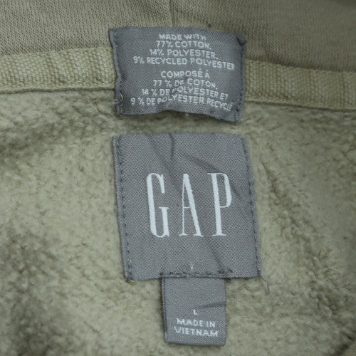 GAP Womens Beige Pullover Hoodie Large Cotton Blend Casual