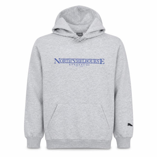 Puma Men’s Grey North Melbourne Pullover Hoodie Size L