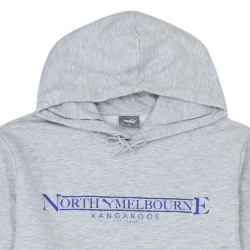 Puma Men’s Grey North Melbourne Pullover Hoodie Size L