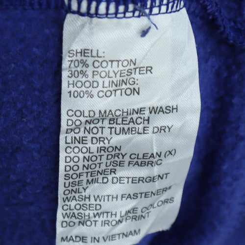 Adidas Women Blue Full Zip Hoodie XL Cotton Blend Casual
