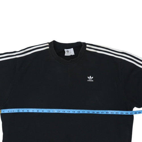 Adidas Womens Black Long Sleeve Crew Neck Pullover Sweatshirt Size M