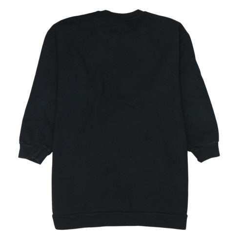 Adidas Womens Black Long Sleeve Crew Neck Pullover Sweatshirt Size M