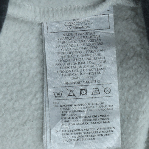 Adidas Women’s White Pullover Hoodie L Sports Club Graphic Cotton Blend