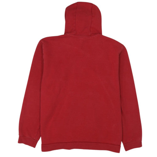 adidas Mens Red Pullover Hoodie Regular Fit Fleece M Sportswear