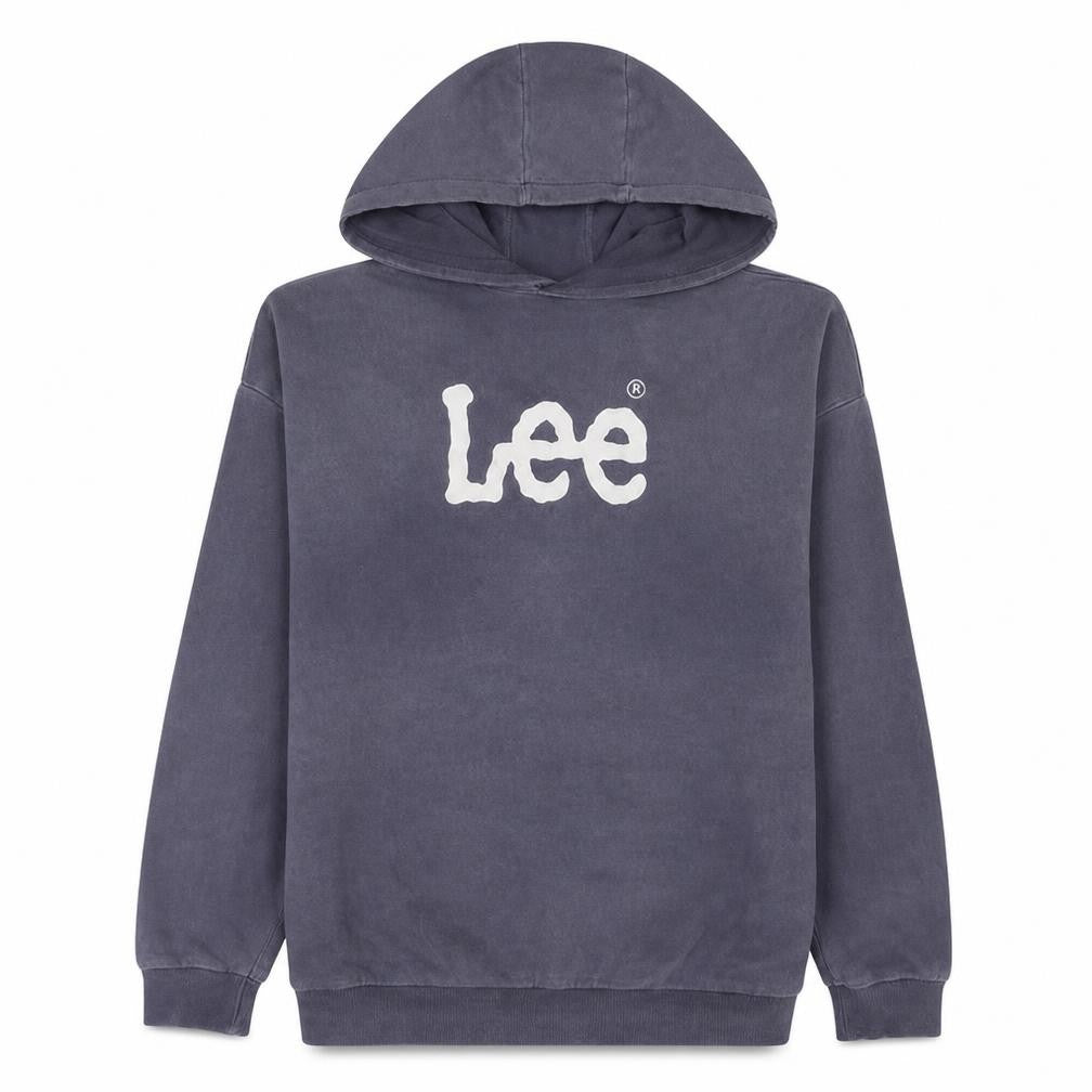 Lee Womens Grey Pullover Hoodie Size 8 100% Cotton Casual Sweatshirt