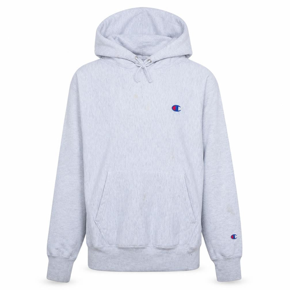 Champion Men's Grey Reverse Weave Pullover Hoodie Size S