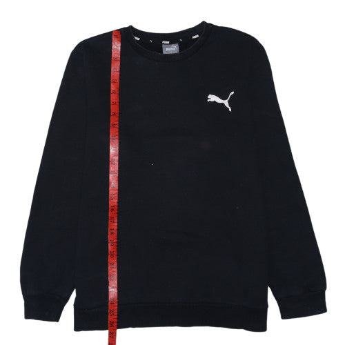 Puma Men's Black Crew Neck Pullover Sweatshirt Size M