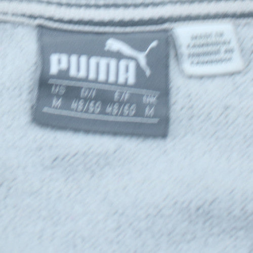 Puma Men's Grey Crew Neck Pullover Sweatshirt M Regular Fit