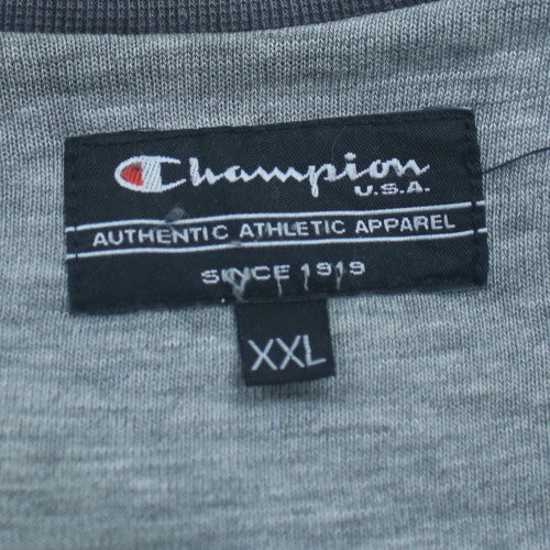 Champion Men's Grey 2XL Pullover Crew Neck Sweatshirt Vintage Logo