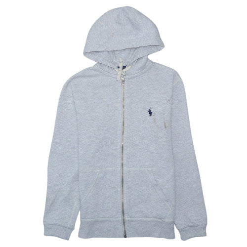 Polo Ralph Lauren Womens Grey Full Zip Hoodie XS Cotton Blend