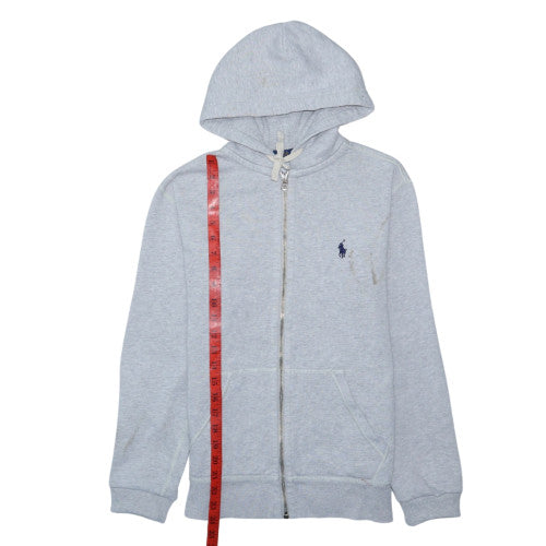 Polo Ralph Lauren Womens Grey Full Zip Hoodie XS Cotton Blend