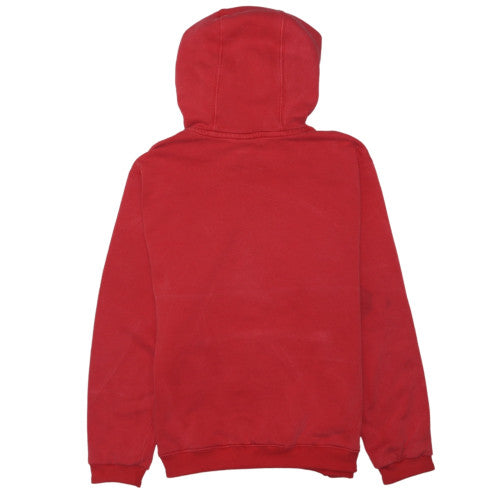 Nike Men's Red Pullover Hoodie Small Logo Fleece Sweatshirt