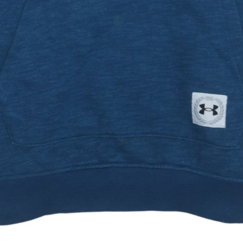 Under Armour Men Blue Pullover Hoodie Medium Sports Jersey