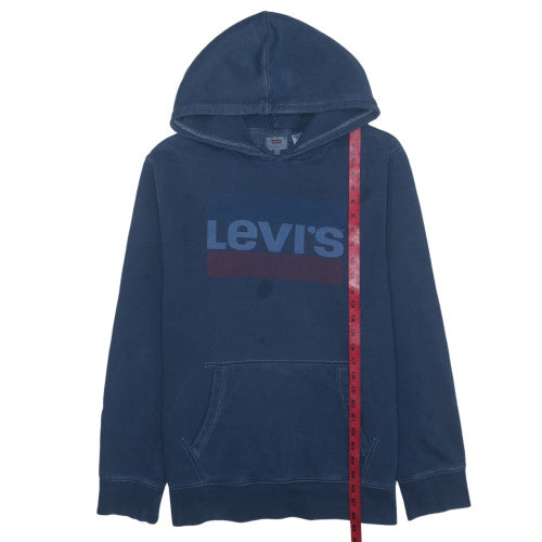 Levi's Men's Blue Pullover Hoodie XL Classic Logo Cotton Sweatshirt