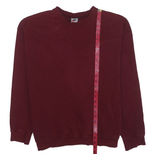 Nike Men's Red XL Pullover Sweatshirt Vintage Fleece Crew Neck