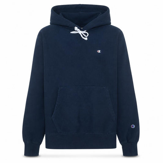 Champion Men's Blue Pullover Hoodie Medium Fleece Sweatshirt