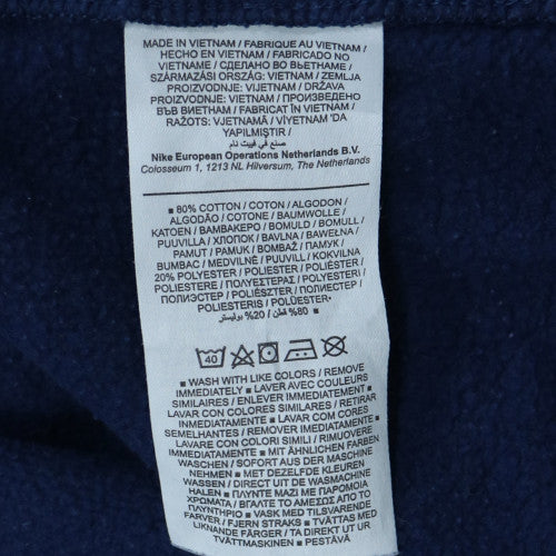 Nike Men's Navy Blue Crew Neck Sweatshirt L Classic Fleece Pullover