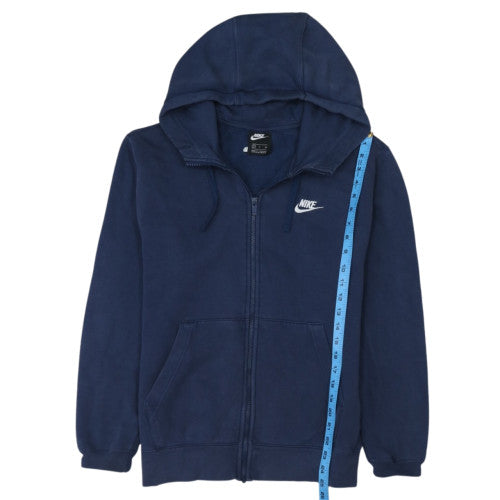 Nike Men’s Blue Full Zip Hoodie Sweatshirt Size S Regular Fit