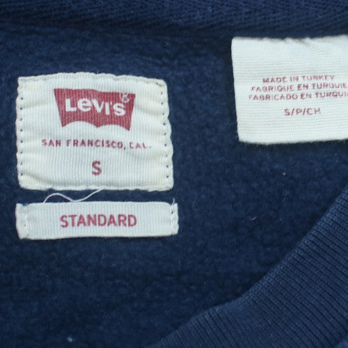 Levi's Men's Navy Blue Crew Neck Sweatshirt Size S Classic Fit