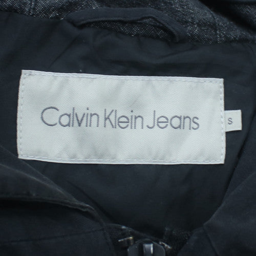 Calvin Klein Jeans Men's Black Hooded Parka Coat Size S