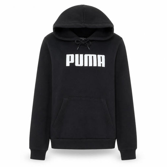 Puma Womens Black Pullover Hoodie Size 14 Hooded Sweatshirt
