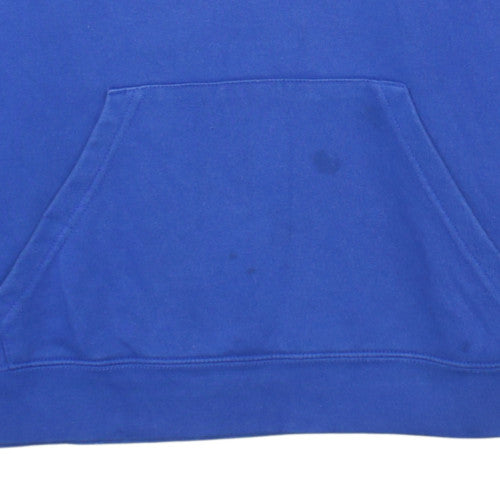 Majestic Mens Blue NY Giants Pullover Hoodie Size L Sports Fleece