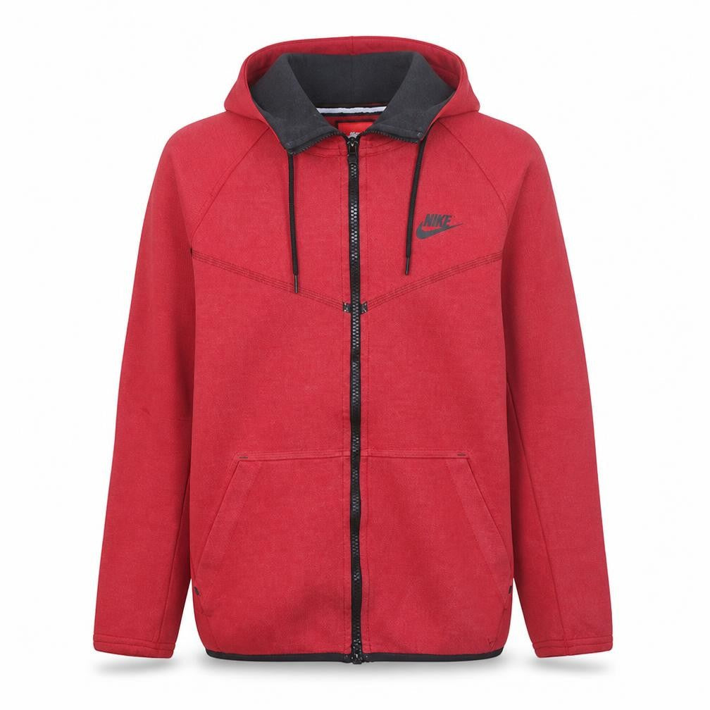 Nike Men’s Red Full Zip Hoodie Size S Regular Fit Sports Fleece