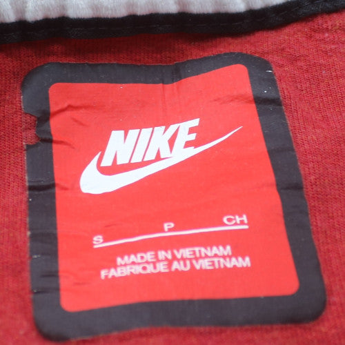 Nike Men’s Red Full Zip Hoodie Size S Regular Fit Sports Fleece