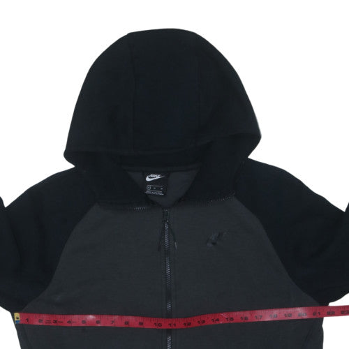 Nike Men's Black Full Zip Hoodie Size M Fleece Sweatshirt