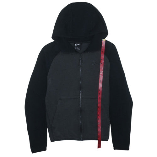Nike Men's Black Full Zip Hoodie Size M Fleece Sweatshirt