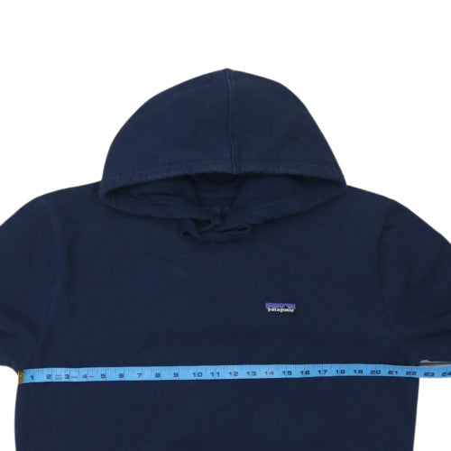 Patagonia Men's Blue Pullover Hoodie L Regular Fit Fleece