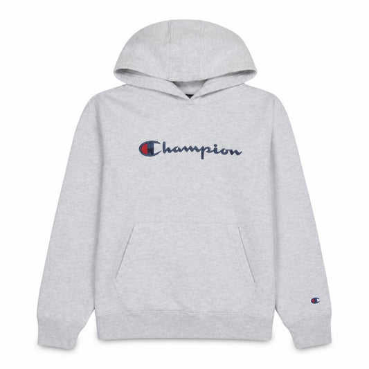Champion Womens Grey Pullover Hoodie Medium Cotton Blend