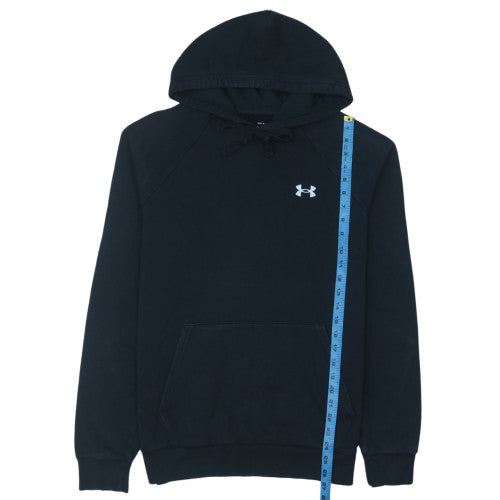 Under Armour Men's Black Pullover Hoodie Size M Fleece Relaxed Fit