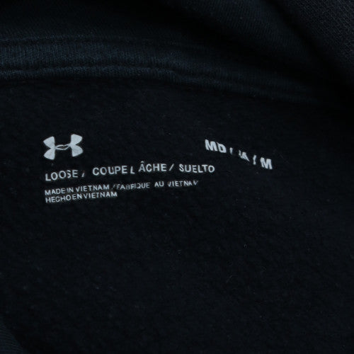 Under Armour Men's Black Pullover Hoodie Size M Fleece Relaxed Fit