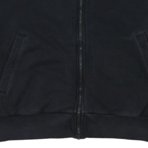 Adidas Womens Black Full Zip Hoodie Size M Cotton Blend Sportswear