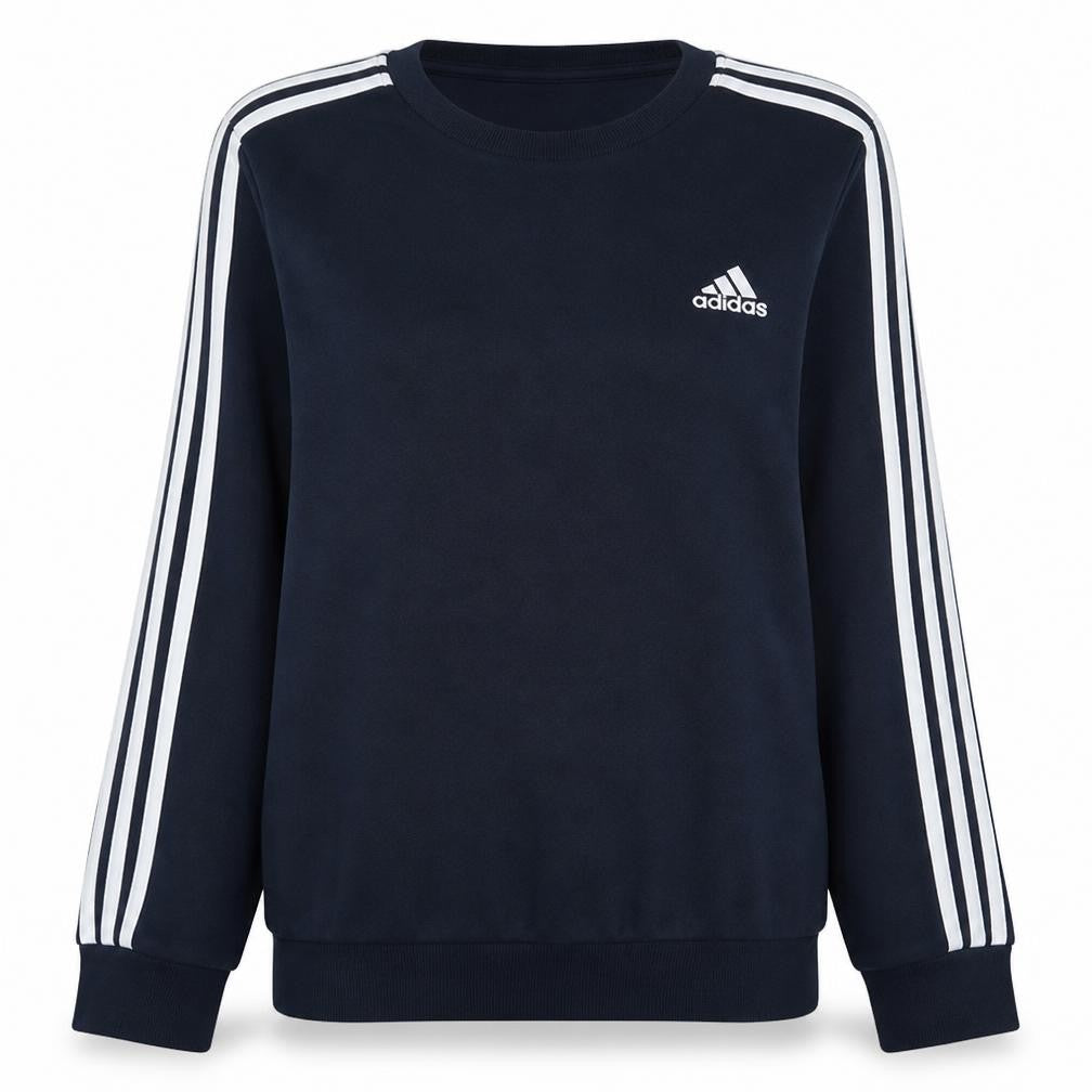 Adidas Womens Navy Blue Crew Neck Pullover Sweatshirt M