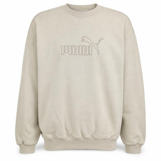 Puma Mens Beige XL Pullover Crew Neck Sweatshirt