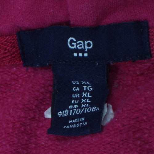 GAP Women’s Pink Full Zip Hoodie XL Cotton Blend Casual