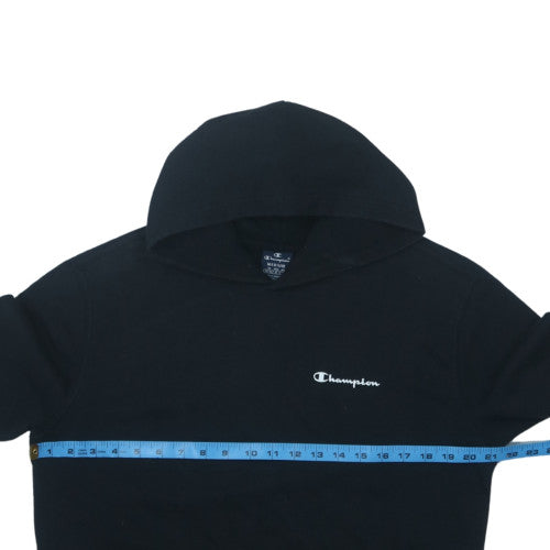 Champion Men's Black Pullover Hoodie Medium Logo Fleece Sweatshirt