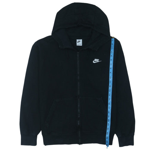 Nike Men's Black Full Zip Hoodie L Classic Fleece Sweatshirt