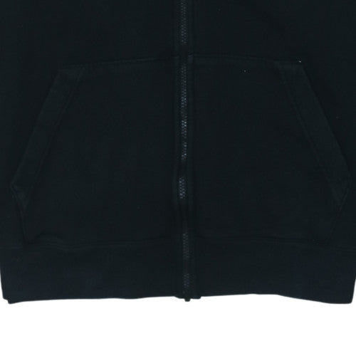 Nike Men's Black Full Zip Hoodie L Classic Fleece Sweatshirt