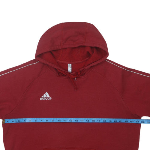 Adidas Men's Red Pullover Hoodie XL Fleece Sportswear