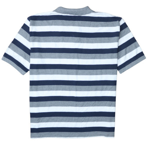 Ralph Lauren Men's Blue Striped Cotton 3XL Polo Shirt