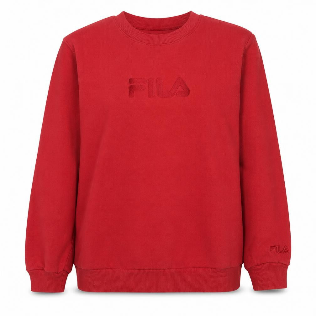 Fila Women's Red Classic Crew Neck Sweatshirt Size 18 Cotton Blend