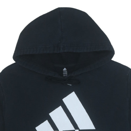 Adidas Women's Black Pullover Hoodie XL Cotton Blend Logo Print