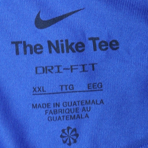 Nike Men's Blue Dri-FIT 2XL Short Sleeve Active T-Shirt