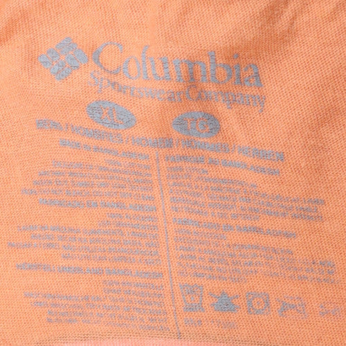 Columbia Men's Orange XL Graphic Outdoor Cotton T-Shirt