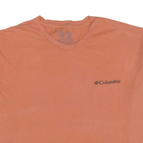 Columbia Men's Orange XL Graphic Outdoor Cotton T-Shirt