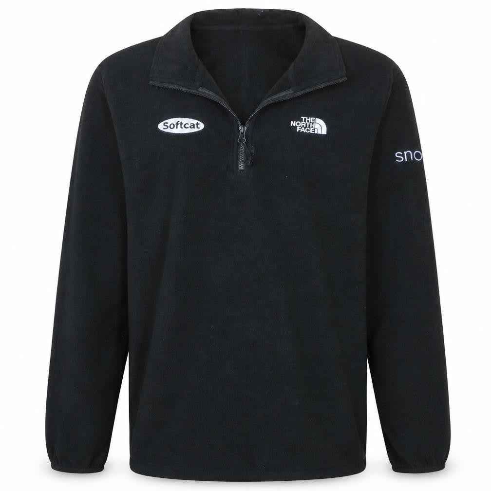 The North Face Men's Black Fleece 1/4 Zip Pullover Sweatshirt M